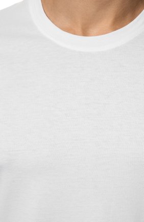 Мужская комплект из двух футболок HUGO белого цвета, арт. 50469769 | Фото 5 (Кросс-КТ: бельё; Рукава: Короткие; Длина (для топов): Стандартные; Материал внешний: Хлопок)