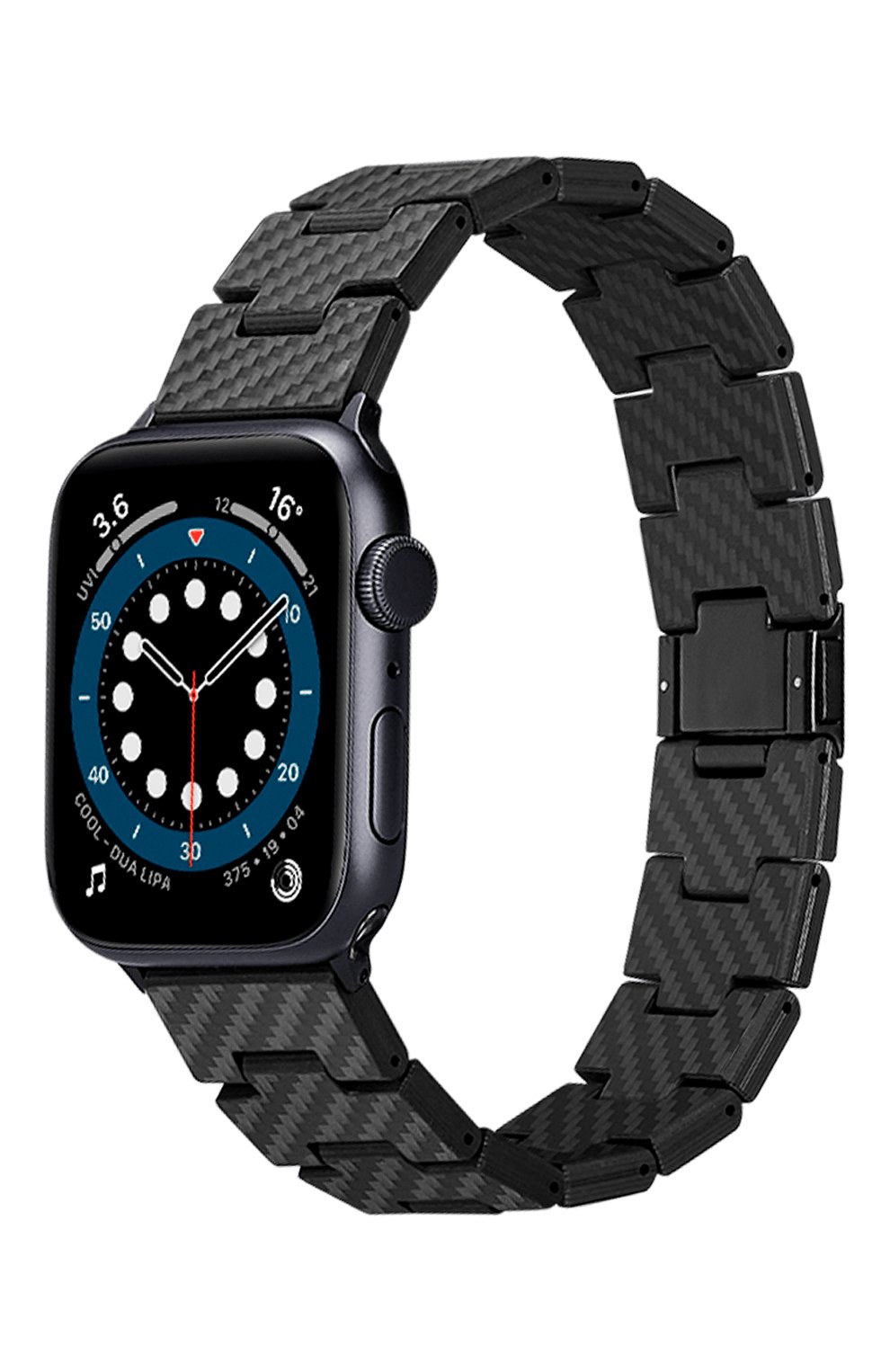 Ремешок для apple watch retro 42/44/45mm PITAKA черного цвета, арт. AWB1004 | Фото 1
