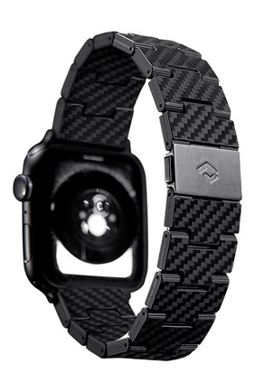 Ремешок для apple watch retro 42/44/45mm PITAKA черного цвета по цене 11990 руб., арт. AWB1004 | Фото 3 Ремешок для apple watch retro 42/44/45mm PITAKA черного цвета, арт. AWB1004 | Фото 3
