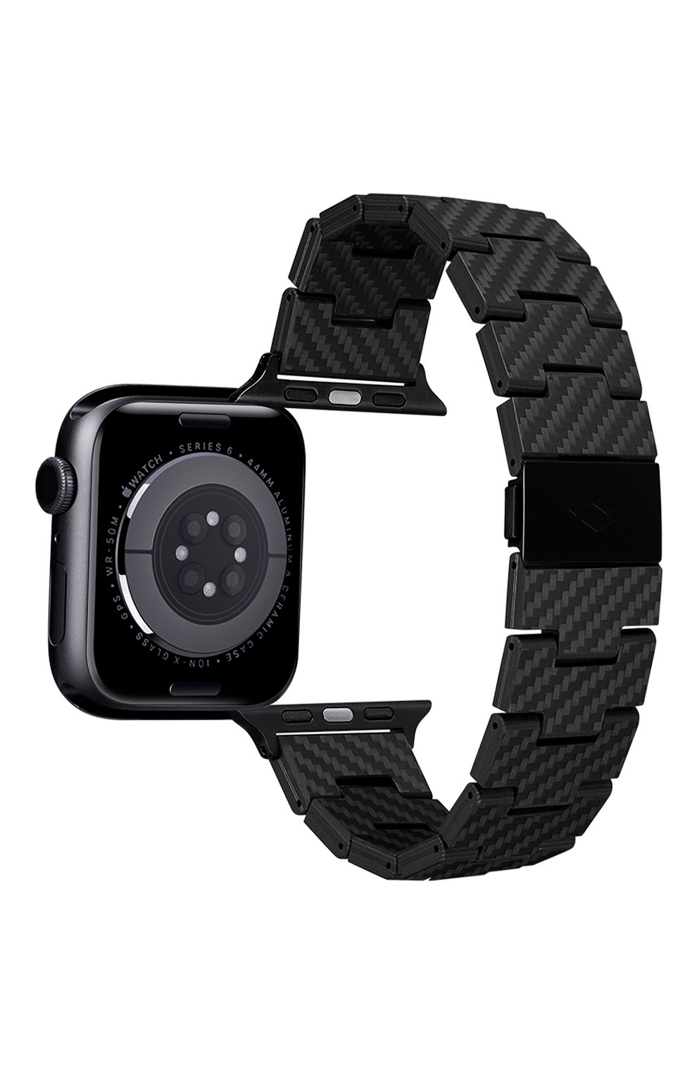 Ремешок для apple watch retro 42/44/45mm PITAKA черного цвета по цене 11990 руб., арт. AWB1004 | Фото 4 Ремешок для apple watch retro 42/44/45mm PITAKA черного цвета, арт. AWB1004 | Фото 4