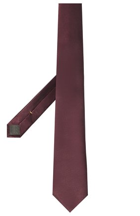 Мужской шелковый галстук CANALI бордового цвета, арт. 18/HJ03497 | Фото 3 (Материал: Текстиль, Шелк; Принт: Без принта)