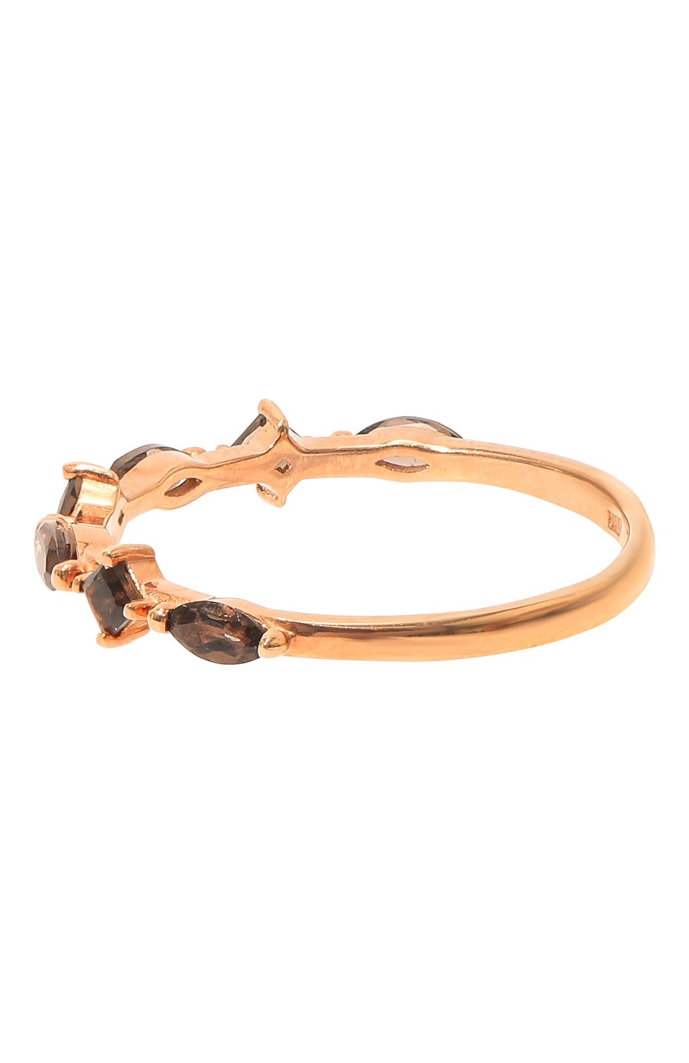 Женское кольцо SECRETS JEWELRY коричневого цвета, арт. ККДТП00025 | Фото 3 (Материал: Серебро)