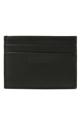 Мужской кожаный футляр для кредитных карт DSQUARED2 черного цвета, арт. CCM0005 01500001 | Фото 1 (Материал: Натуральная кожа)
