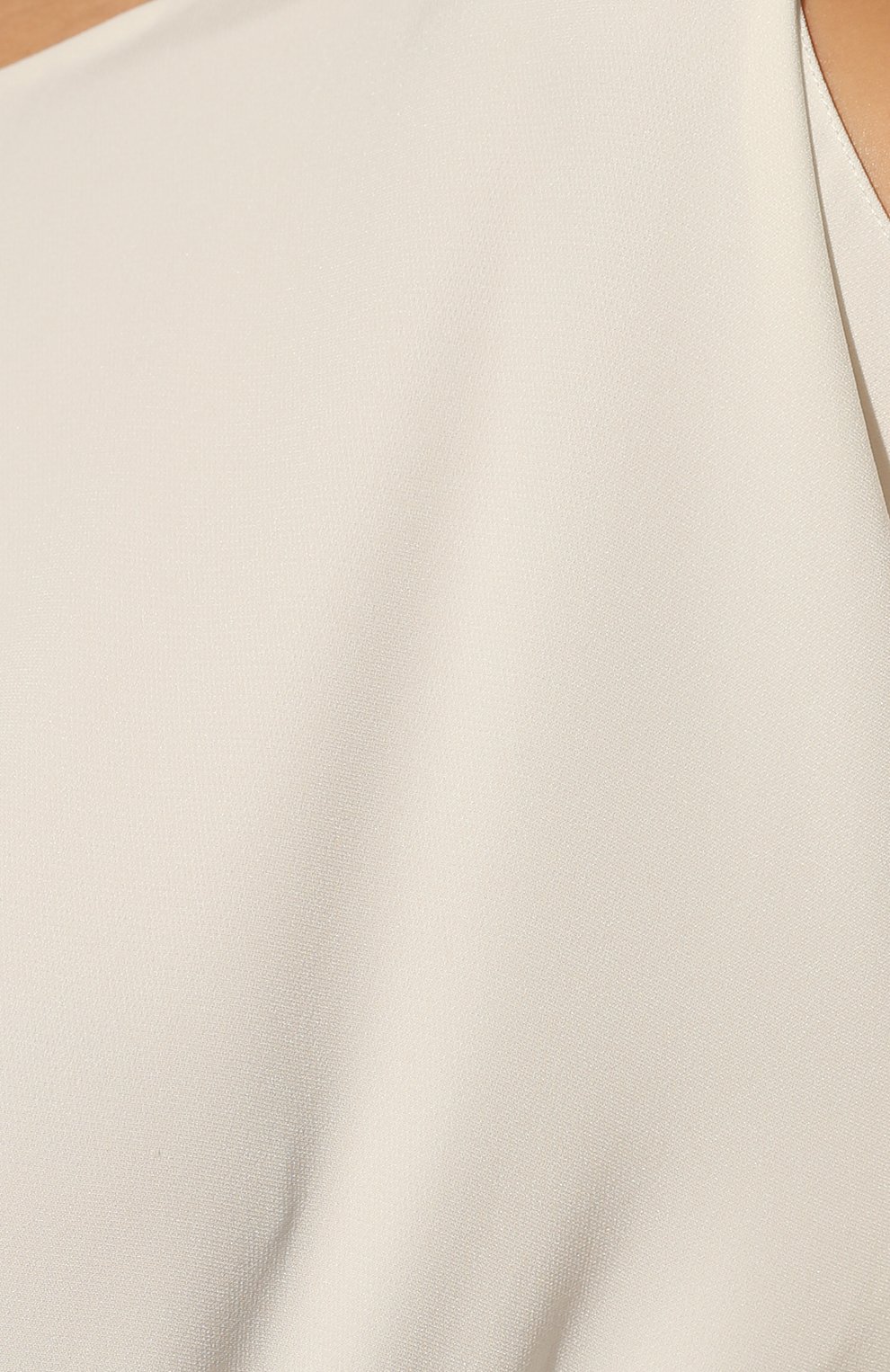 Женское шелковое платье CHAPURIN молочного цвета, арт. D/17576/27530-м/SS22 | Фото 5 (Материал внешний: Шелк; Рукава: Длинные; Случай: Вечерний; Длина Ж (юбки, платья, шорты): Макси; Стили: Романтичный; Женское Кросс-КТ: Платье-одежда)