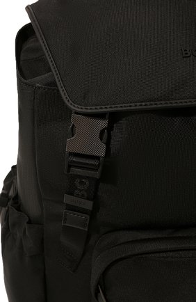 Мужская текстильный рюкзак BOSS черного цвета, арт. 50472930 | Фото 3 (Ремень/цепочка: На ремешке; Материал: Текстиль; Стили: Кэжуэл; Размер: large)