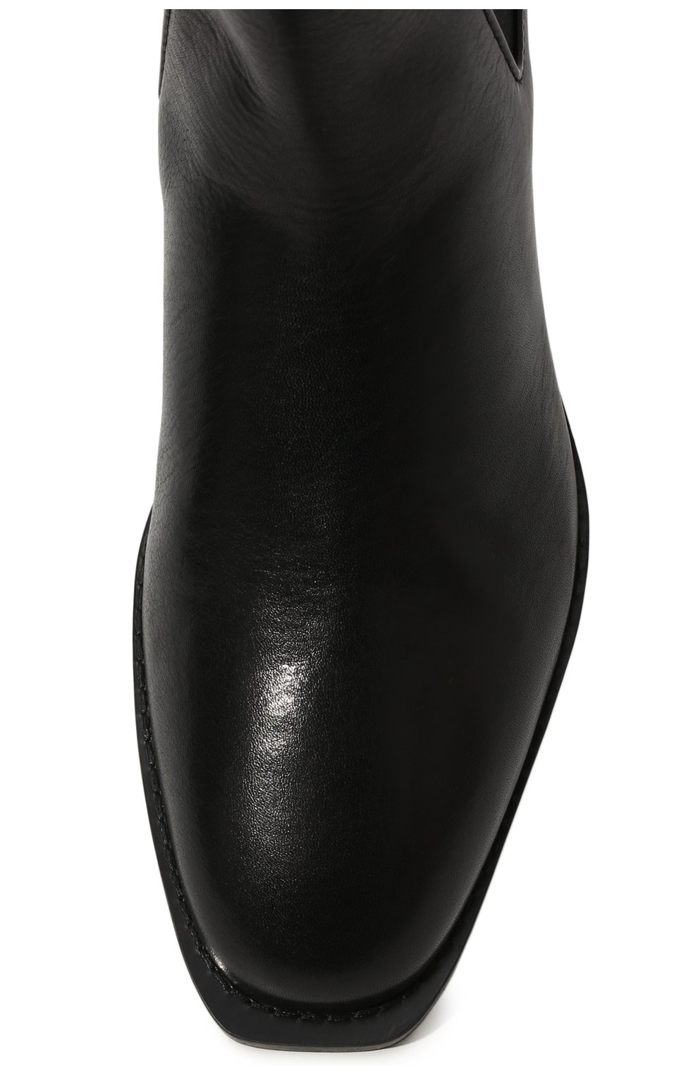 Мужские кожаные челси HUGO черного цвета, арт. 50474702 | Фото 6 (Материал внешний: Кожа; Материал утеплителя: Без утеплителя; Мужское Кросс-КТ: Челси-обувь)