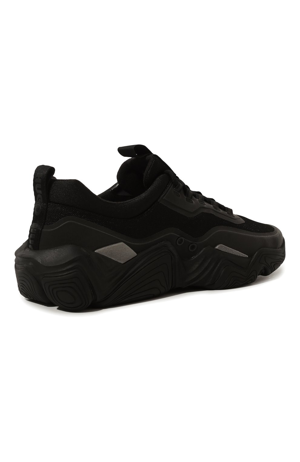 Мужские кроссовки HUGO черного цвета, арт. 50474300 | Фото 5 (Материал внешний: Текстиль; Стили: Классический; Материал утеплителя: Без утеплителя)
