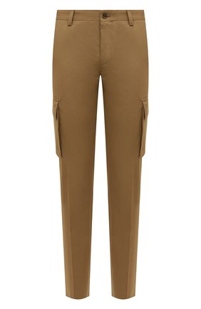 Мужские хлопковые брюки-карго CORNELIANI темно-бежевого цвета, арт. 894L02-2114517/00 | Фото 1 (Силуэт М (брюки): Карго; Длина (брюки, джинсы): Стандартные; Случай: Повседневный; Материал внешний: Хлопок; Стили: Кэжуэл)