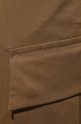 Мужские хлопковые брюки-карго CORNELIANI темно-бежевого цвета, арт. 894L02-2114517/00 | Фото 5 (Силуэт М (брюки): Карго; Длина (брюки, джинсы): Стандартные; Случай: Повседневный; Материал внешний: Хлопок; Стили: Кэжуэл)