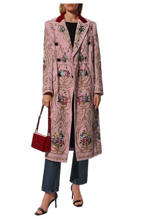 Женское пальто DOLCE & GABBANA розового цвета, арт. F0W13Z/GD94T | Фото 2
