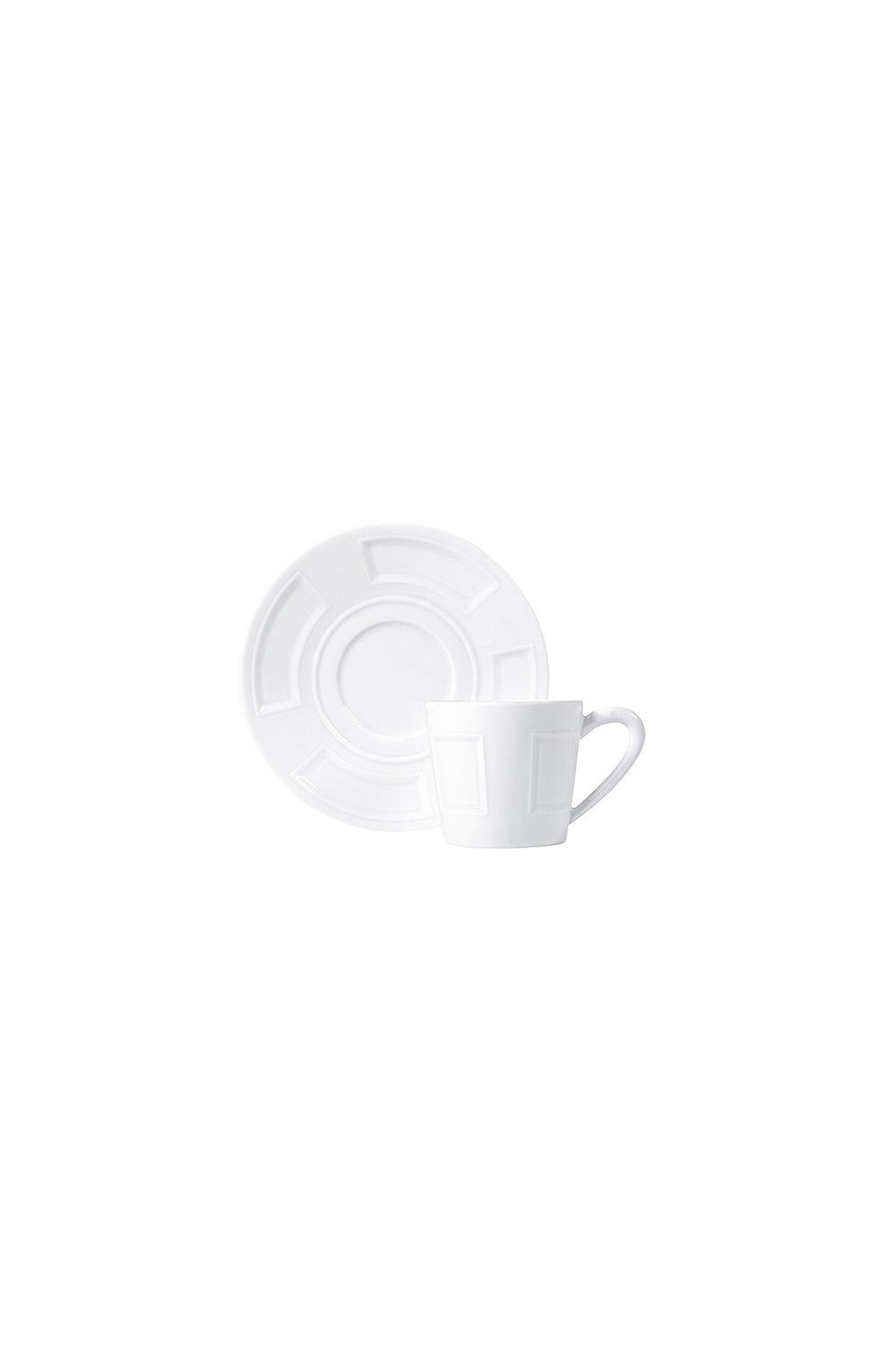 Кофейная чашка с блюдцем naxos BERNARDAUD белого цвета, арт. 0510/79 | Фото 1 (Ограничения доставки: fragile-2)