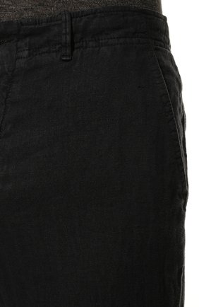Мужские льняные брюки CORNELIANI темно-синего цвета, арт. 894EX5-2120154/00 | Фото 5 (Длина (брюки, джинсы): Стандартные; Случай: Повседневный; Материал внешний: Лен; Стили: Кэжуэл)