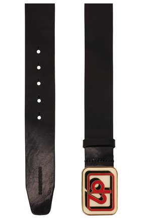 Мужской кожаный ремень DSQUARED2 черного цвета по цене 21150 руб., арт. BEM0446 12900001 | Фото 3 Мужской кожаный ремень DSQUARED2 черного цвета, арт. BEM0446 12900001 | Фото 3 (Случай: Повседневный; Материал: Натуральная кожа)