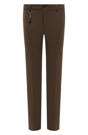 Мужские хлопковые брюки PAUL&SHARK коричневого цвета, арт. 12314040/E7A | Фото 1 (Длина (брюки, джинсы): Стандартные; Материал внешний: Хлопок; Случай: Повседневный; Силуэт М (брюки): Чиносы; Стили: Кэжуэл)