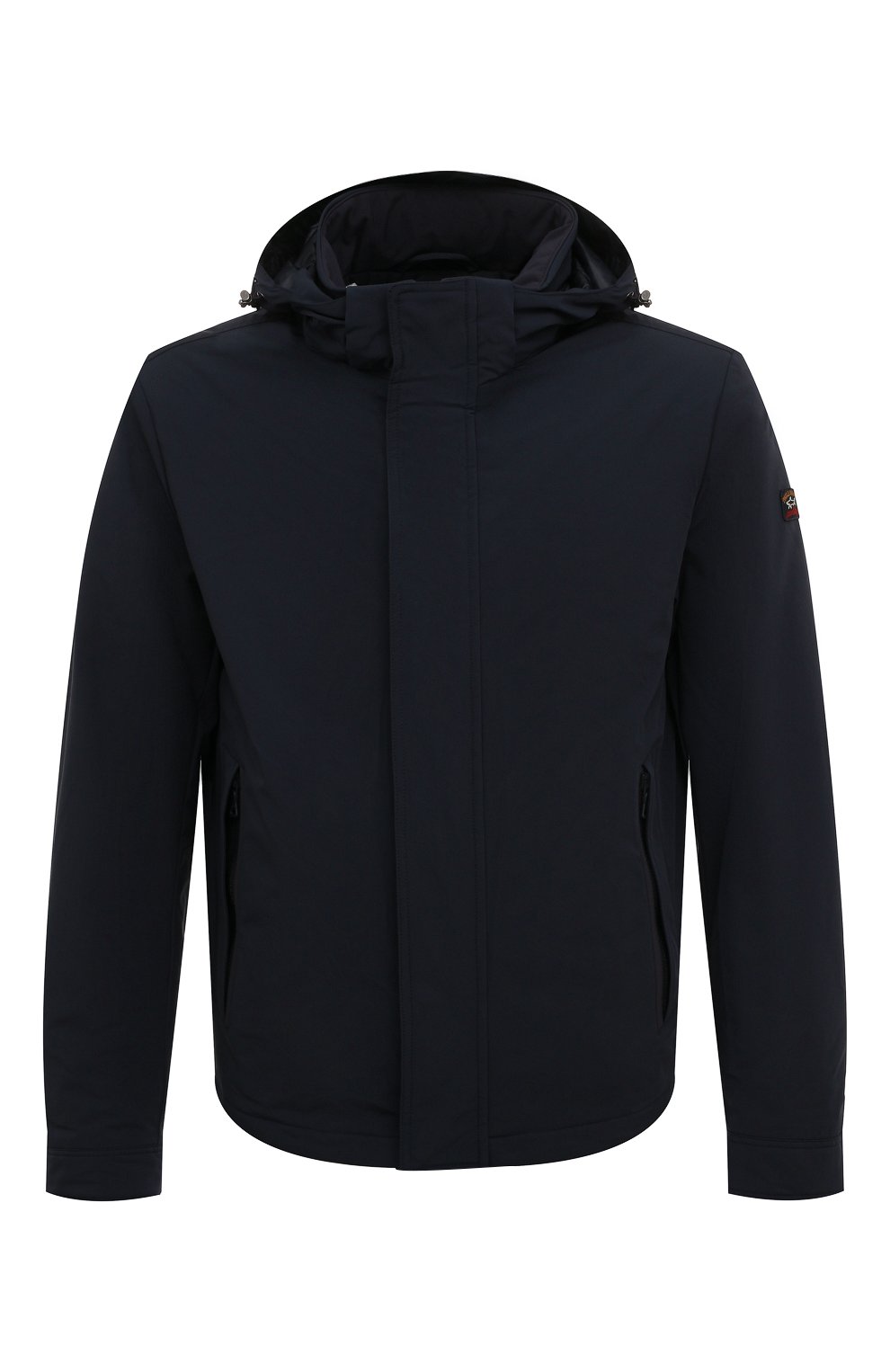 Мужская утепленная куртка PAUL&SHARK темно-синего цвета, арт. 12312000/INM | Фото 1 (Кросс-КТ: Куртка; Рукава: Длинные; Материал внешний: Синтетический материал; Мужское Кросс-КТ: утепленные куртки; Материал подклада: Синтетический материал; Длина (верхняя одежда): Короткие; Стили: Кэжуэл)