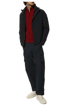 Мужская утепленная куртка PAUL&SHARK темно-синего цвета, арт. 12312000/INM | Фото 2 (Кросс-КТ: Куртка; Рукава: Длинные; Материал внешний: Синтетический материал; Мужское Кросс-КТ: утепленные куртки; Материал подклада: Синтетический материал; Длина (верхняя одежда): Короткие; Стили: Кэжуэл)