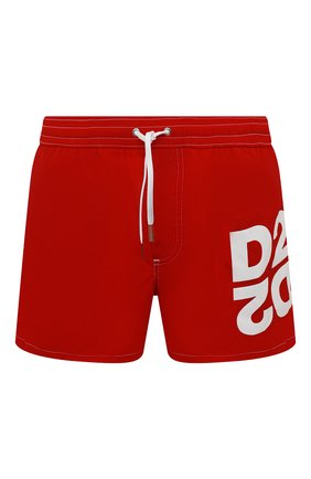 Мужские плавки-шорты DSQUARED2 красного цвета, арт. D7B8G4360 | Фото 1 (Материал внешний: Синтетический материал; Мужское Кросс-КТ: плавки-шорты)