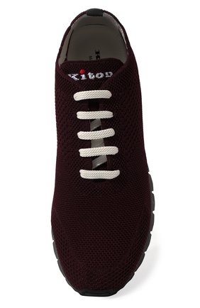 Мужские текстильные кроссовки KITON бордового цвета, арт. USSFITBN00809 | Фото 6 (Материал внешний: Текстиль; Материал внутренний: Натуральная кожа; Стили: Классический; Материал утеплителя: Без утеплителя)