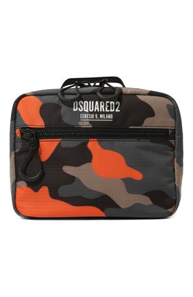 Мужская текстильная сумка DSQUARED2 оранжевого цвета, арт. BFM0008 16805525 | Фото 1 (Материал: Текстиль; Размер: small; Стили: Спорт-шик)