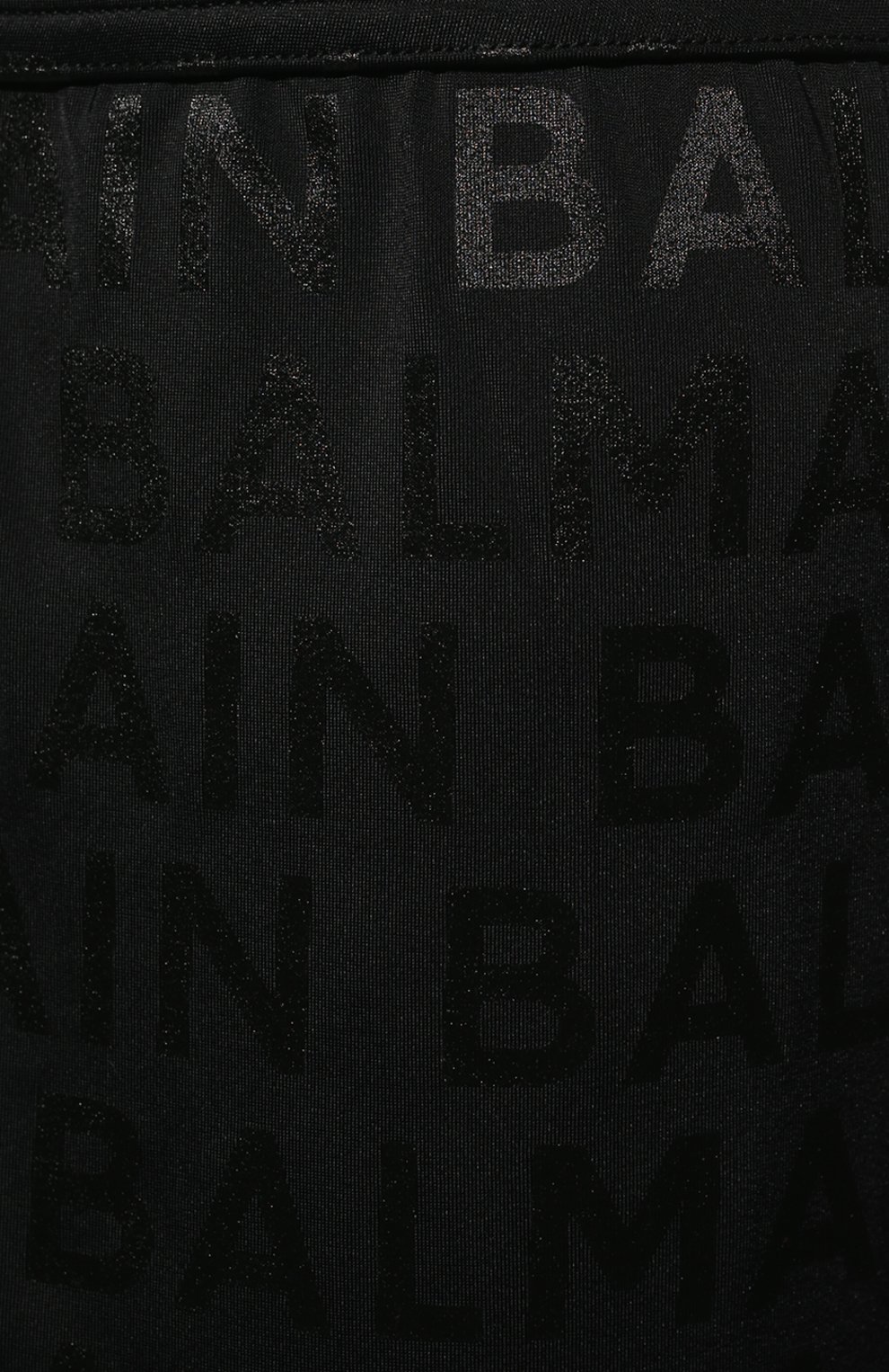 Мужские плавки-шорты BALMAIN черного цвета, арт. BWB410360 | Фото 4 (Материал внешний: Синтетический материал; Мужское Кросс-КТ: плавки-шорты)