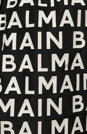 Мужские плавки-шорты BALMAIN черного цвета, арт. BWB550350 | Фото 4 (Материал внешний: Синтетический материал; Мужское Кросс-КТ: плавки-шорты)