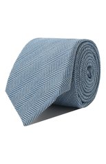 Мужской галстук из шерсти и шелка VAN LAACK голубого цвета, арт. LER0Y/K04001 | Фото 1 (Материал: Текстиль, Шерсть, Шелк; Принт: Без принта)