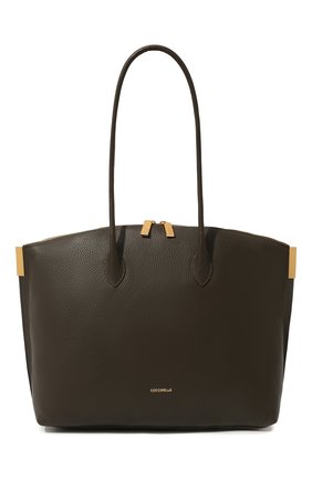 Женская сумка estelle medium COCCINELLE хаки цвета, арт. E1 M3A 11 01 01 | Фото 1 (Материал: Натуральная кожа; Размер: medium; Сумки-технические: Сумки top-handle)