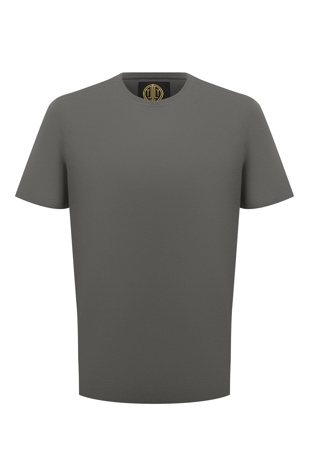 Мужская хлопковая футболка LIMITATO серого цвета, арт. CLASSIC/T-SHIRT | Фото 1 (Принт: Без принта; Рукава: Короткие; Длина (для топов): Стандартные; Материал внешний: Хлопок; Стили: Кэжуэл)