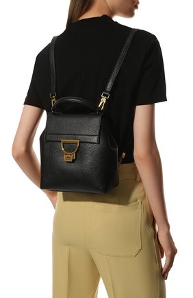 Женский рюкзак arlettis small COCCINELLE черного цвета, арт. E1 MD5 54 01 01 | Фото 2 (Материал: Натуральная кожа; Размер: mini; Стили: Кэжуэл)