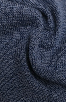 Детский шерстяной шарф IL TRENINO синего цвета, арт. CL 4030/VA | Фото 2 (Материал: Текстиль, Шерсть)