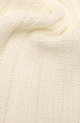 Детский шерстяной шарф IL TRENINO белого цвета, арт. CL 4037/VA | Фото 2 (Материал: Шерсть, Текстиль)