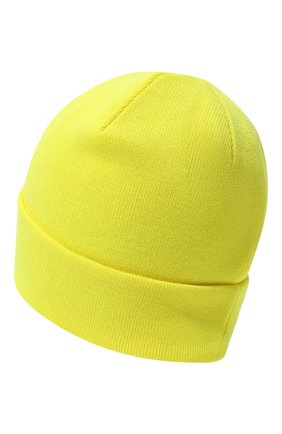Детского шерстяная шапка IL TRENINO желтого цвета, арт. CL 4059/VD | Фото 2 (Материал: Шерсть, Текстиль)