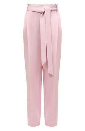 Женские брюки из вискозы SEVEN LAB розового цвета, арт. PPZ33-22 baby pink | Фото 1 (Материал внешний: Вискоза, Синтетический материал; Длина (брюки, джинсы): Удлиненные)