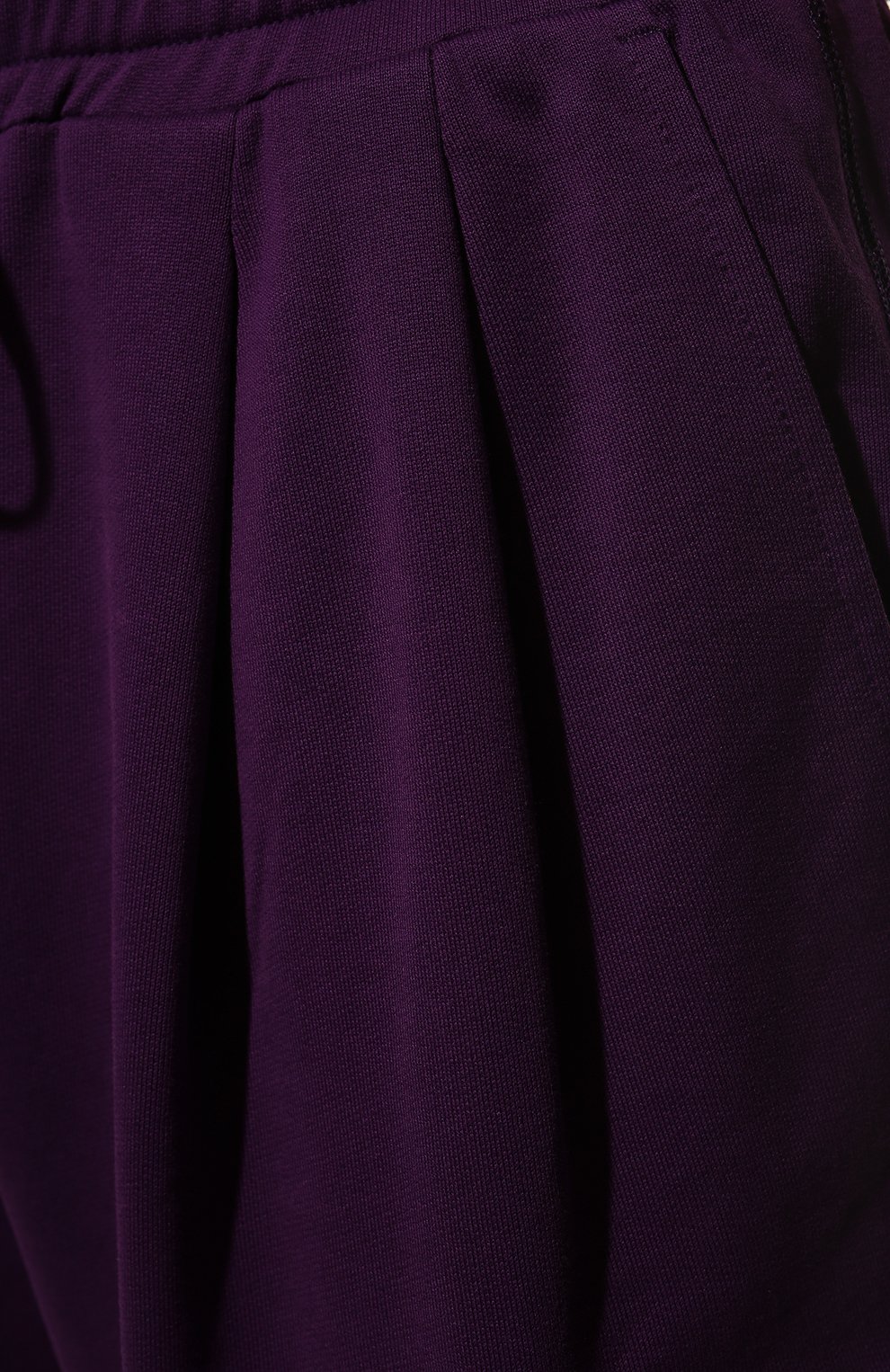 Мужские хлопковые джоггеры DOLCE & GABBANA фиолетового цвета, арт. GVENAZ/G7C8H | Фото 5 (Длина (брюки, джинсы): Стандартные; Материал внешний: Хлопок; Стили: Спорт-шик; Силуэт М (брюки): Джоггеры)