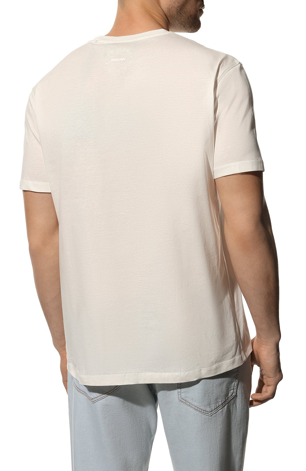 Мужская хлопковая футболка LIMITATO белого цвета, арт. W00D/T-SHIRT | Фото 4 (Рукава: Короткие; Длина (для топов): Стандартные; Стили: Гранж; Принт: С принтом; Материал внешний: Хлопок)