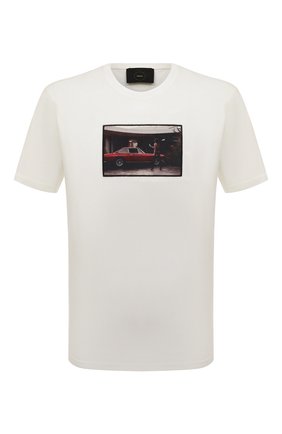 Мужская хлопковая футболка LIMITATO белого цвета, арт. SH00T/T-SHIRT | Фото 1 (Рукава: Короткие; Длина (для топов): Стандартные; Стили: Гранж; Принт: С принтом; Материал внешний: Хлопок)
