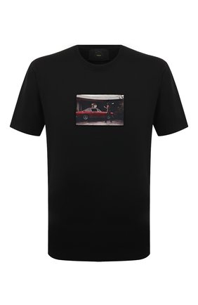 Мужская хлопковая футболка LIMITATO черного цвета, арт. SH00T/T-SHIRT | Фото 1 (Материал внешний: Хлопок; Рукава: Короткие; Длина (для топов): Стандартные; Принт: С принтом; Стили: Гранж)