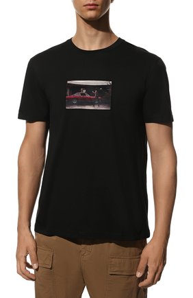 Мужская хлопковая футболка LIMITATO черного цвета, арт. SH00T/T-SHIRT | Фото 3 (Рукава: Короткие; Длина (для топов): Стандартные; Стили: Гранж; Принт: С принтом; Материал внешний: Хлопок)