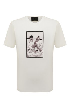 Мужская хлопковая футболка LIMITATO белого цвета, арт. HAPPY H0UR CLASSIC/T-SHIRT | Фото 1 (Рукава: Короткие; Длина (для топов): Стандартные; Стили: Гранж; Принт: С принтом; Материал внешний: Хлопок)