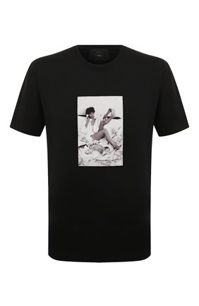 Мужская хлопковая футболка LIMITATO черного цвета, арт. HAPPY H0UR CLASSIC/T-SHIRT | Фото 1 (Рукава: Короткие; Длина (для топов): Стандартные; Стили: Гранж; Принт: С принтом; Материал внешний: Хлопок)