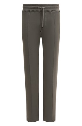 Мужские хлопковые брюки LIMITATO серого цвета, арт. H0LD 0N/TRACK PANTS | Фото 1 (Длина (брюки, джинсы): Стандартные; Случай: Повседневный; Материал внешний: Хлопок; Стили: Кэжуэл)