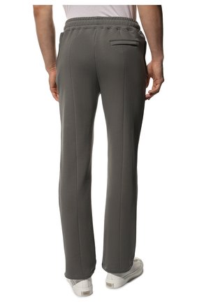 Мужские хлопковые брюки LIMITATO серого цвета, арт. H0LD 0N/TRACK PANTS | Фото 4 (Длина (брюки, джинсы): Стандартные; Случай: Повседневный; Материал внешний: Хлопок; Стили: Кэжуэл)