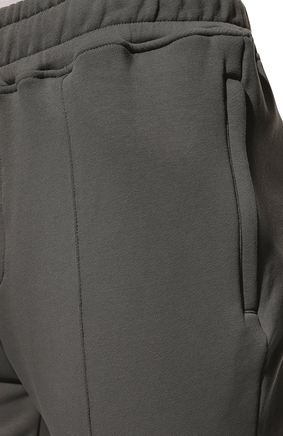 Мужские хлопковые брюки LIMITATO серого цвета, арт. H0LD 0N/TRACK PANTS | Фото 5 (Длина (брюки, джинсы): Стандартные; Случай: Повседневный; Материал внешний: Хлопок; Стили: Кэжуэл)