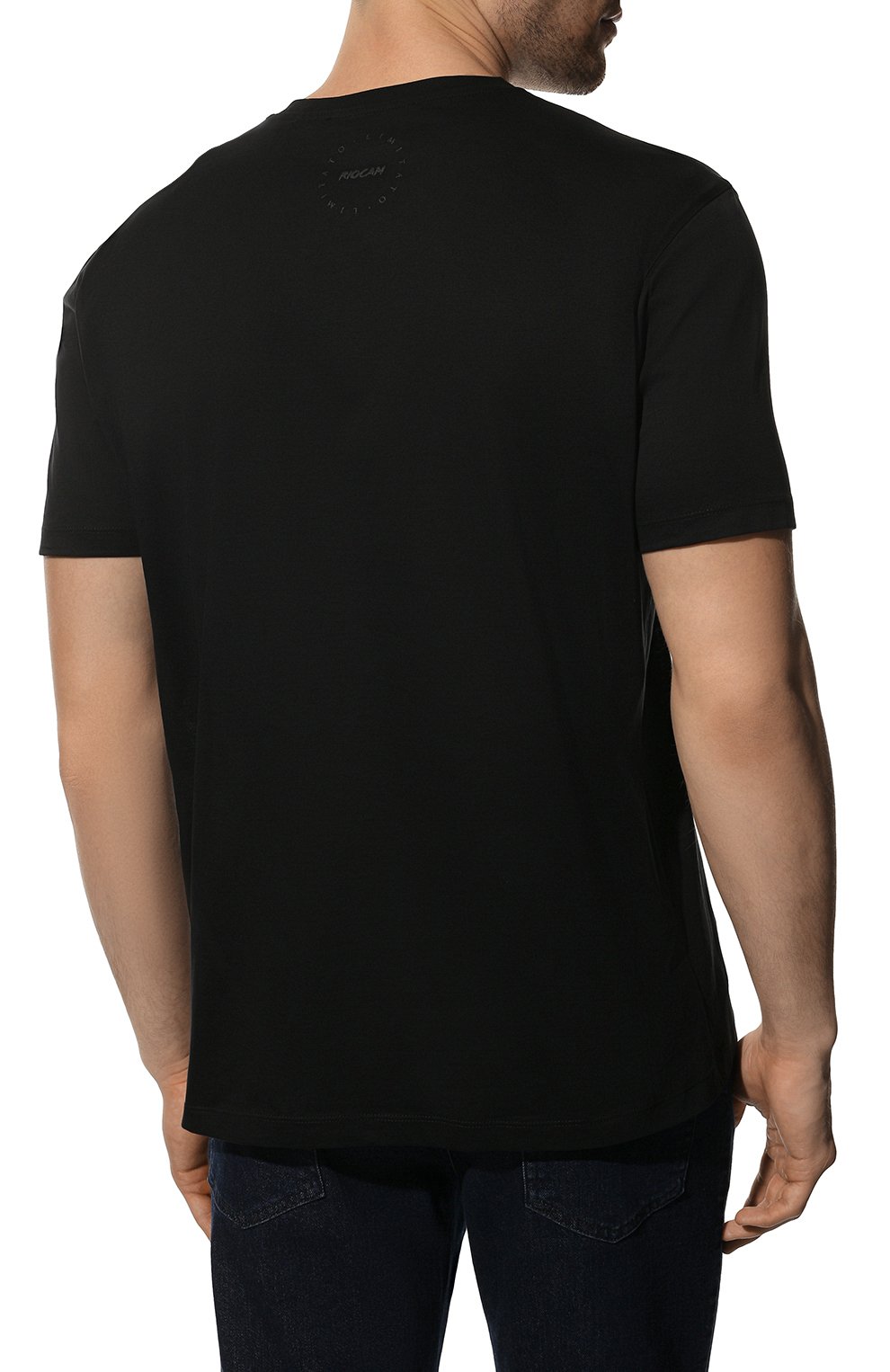 Мужская хлопковая футболка LIMITATO черного цвета, арт. GULLWING/T-SHIRT | Фото 4 (Рукава: Короткие; Длина (для топов): Стандартные; Стили: Гранж; Принт: С принтом; Материал внешний: Хлопок)
