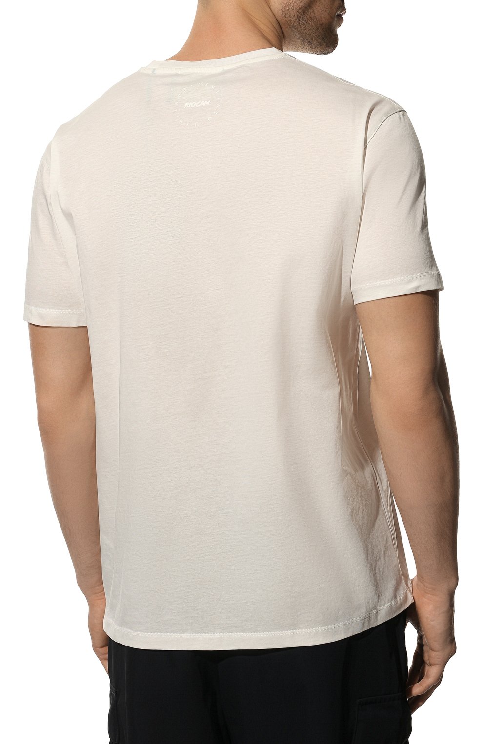 Мужская хлопковая футболка LIMITATO белого цвета, арт. FL0W/T-SHIRT | Фото 4 (Рукава: Короткие; Длина (для топов): Стандартные; Стили: Гранж; Принт: С принтом; Материал внешний: Хлопок)