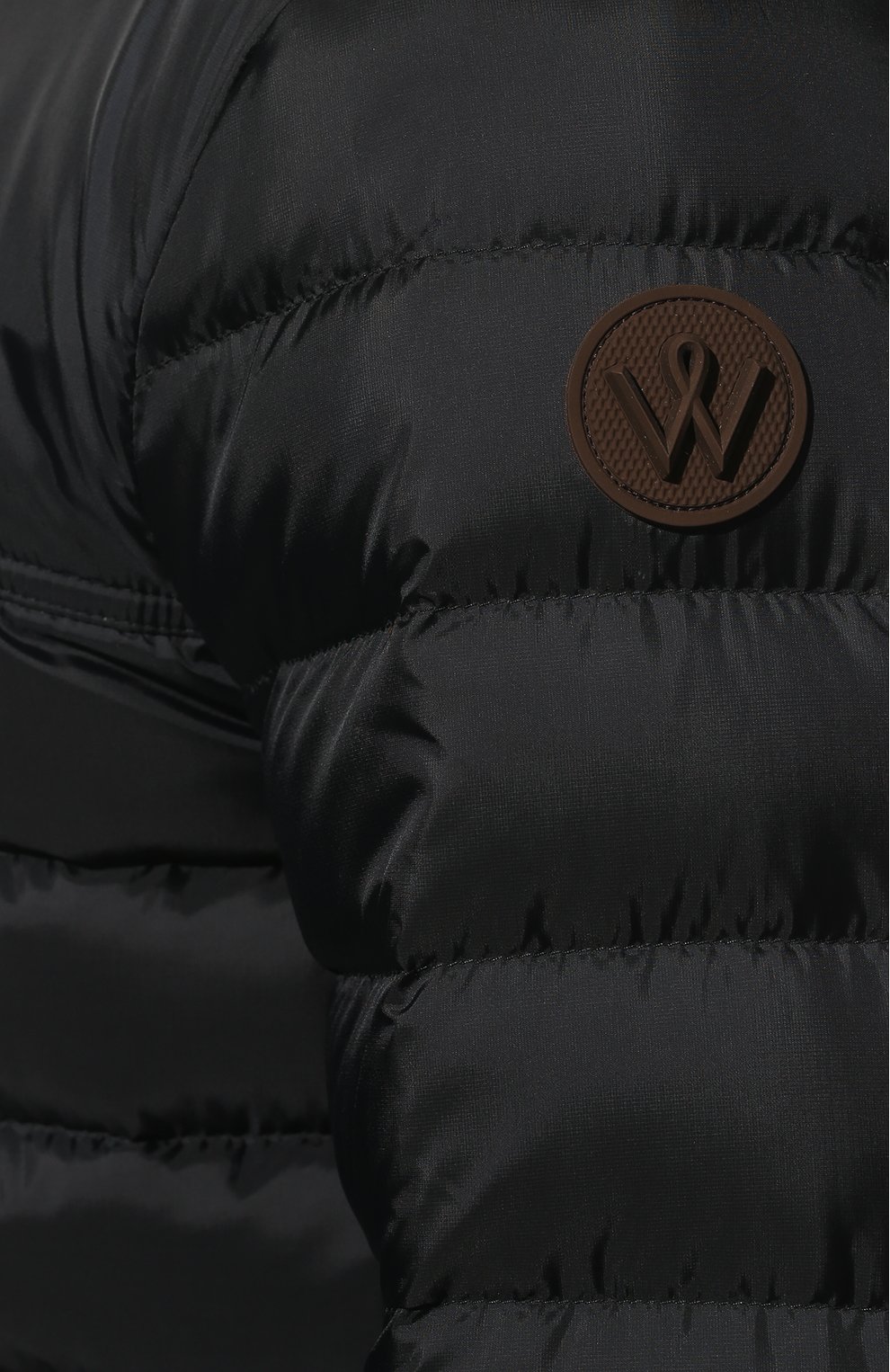 Мужская пуховая куртка WINDSOR темно-синего цвета, арт. 13 VICEN0-N 10009482 | Фото 5 (Кросс-КТ: Куртка; Рукава: Длинные; Материал внешний: Синтетический материал; Мужское Кросс-КТ: Куртка-верхняя одежда; Материал подклада: Синтетический материал; Длина (верхняя одежда): Короткие; Материал утеплителя: Пух и перо; Стили: Кэжуэл)