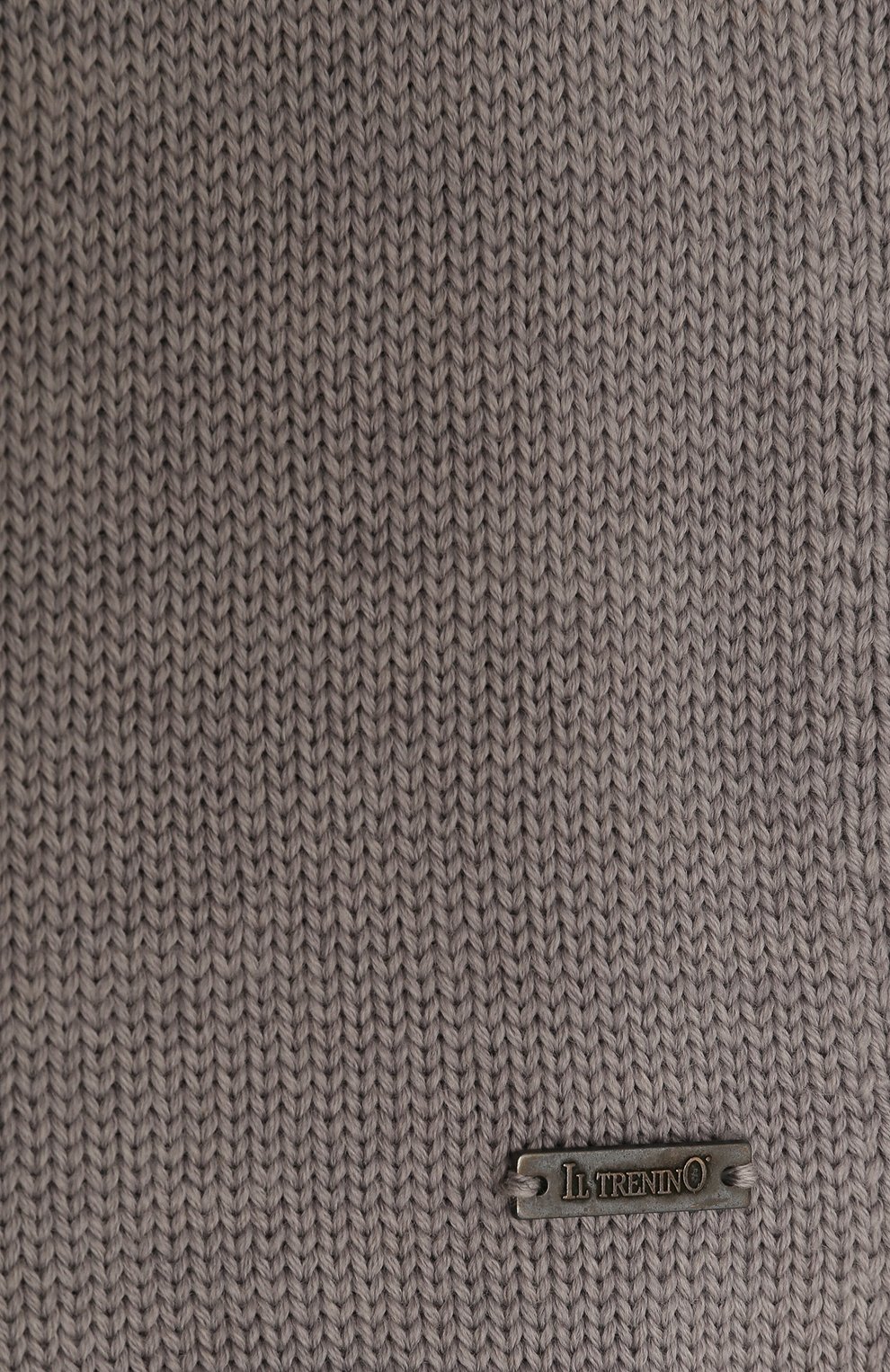Детский шерстяной шарф IL TRENINO серого цвета, арт. CL 4030/VA | Фото 2 (Материал: Текстиль, Шерсть)
