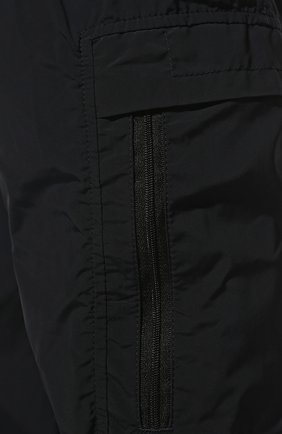 Мужские джоггеры HUGO темно-синего цвета, арт. 50471862 | Фото 5 (Длина (брюки, джинсы): Стандартные; Материал внешний: Синтетический материал; Стили: Спорт-шик; Силуэт М (брюки): Джоггеры)