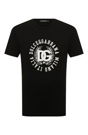 Мужская хлопковая футболка DOLCE & GABBANA черного цвета, арт. G8KBAZ/G7D9U | Фото 1