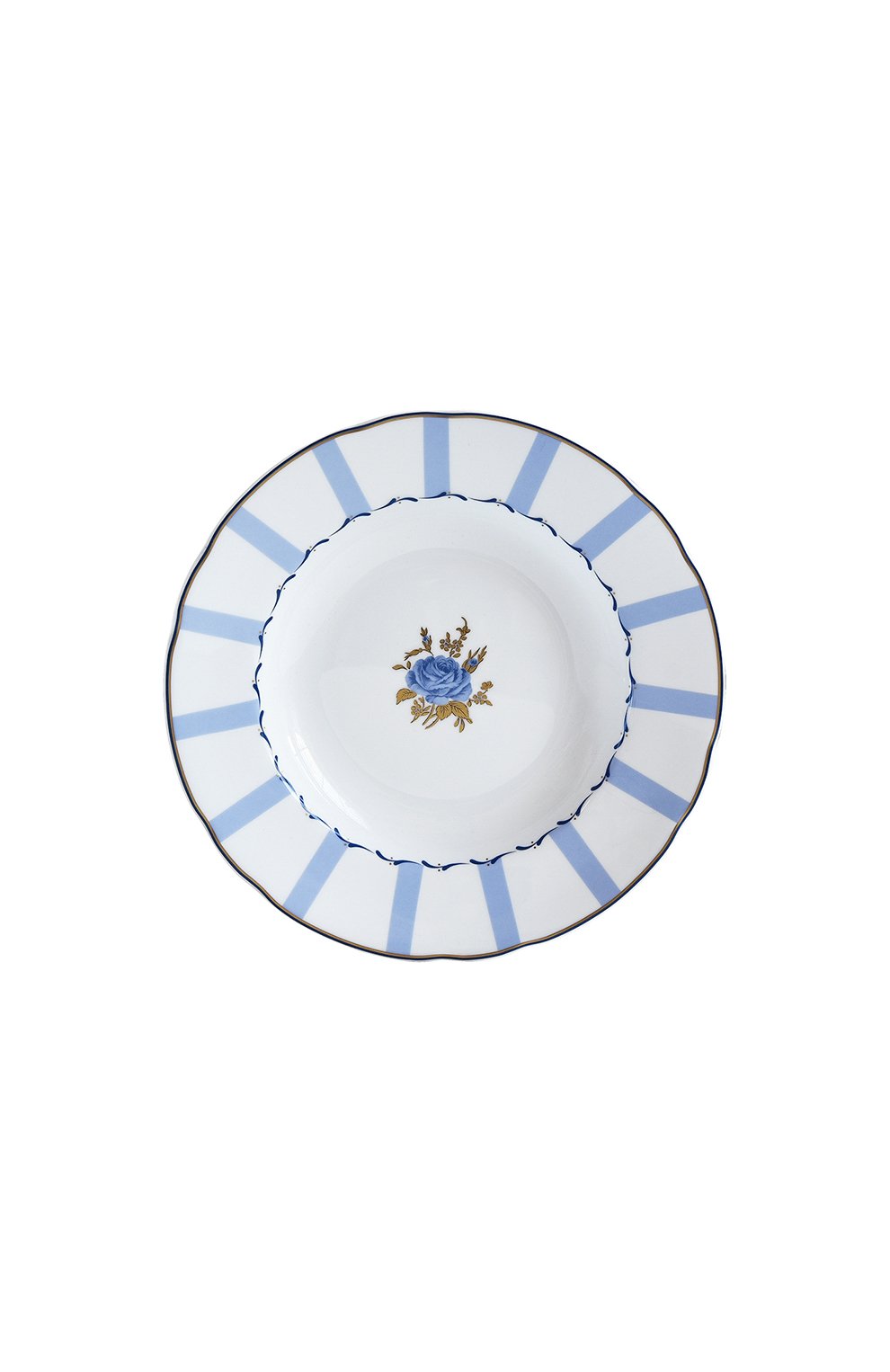 Тарелка суповая brocante BERNARDAUD голубого цвета, арт. 1829/23 | Фото 1 (Ограничения доставки: fragile-2)